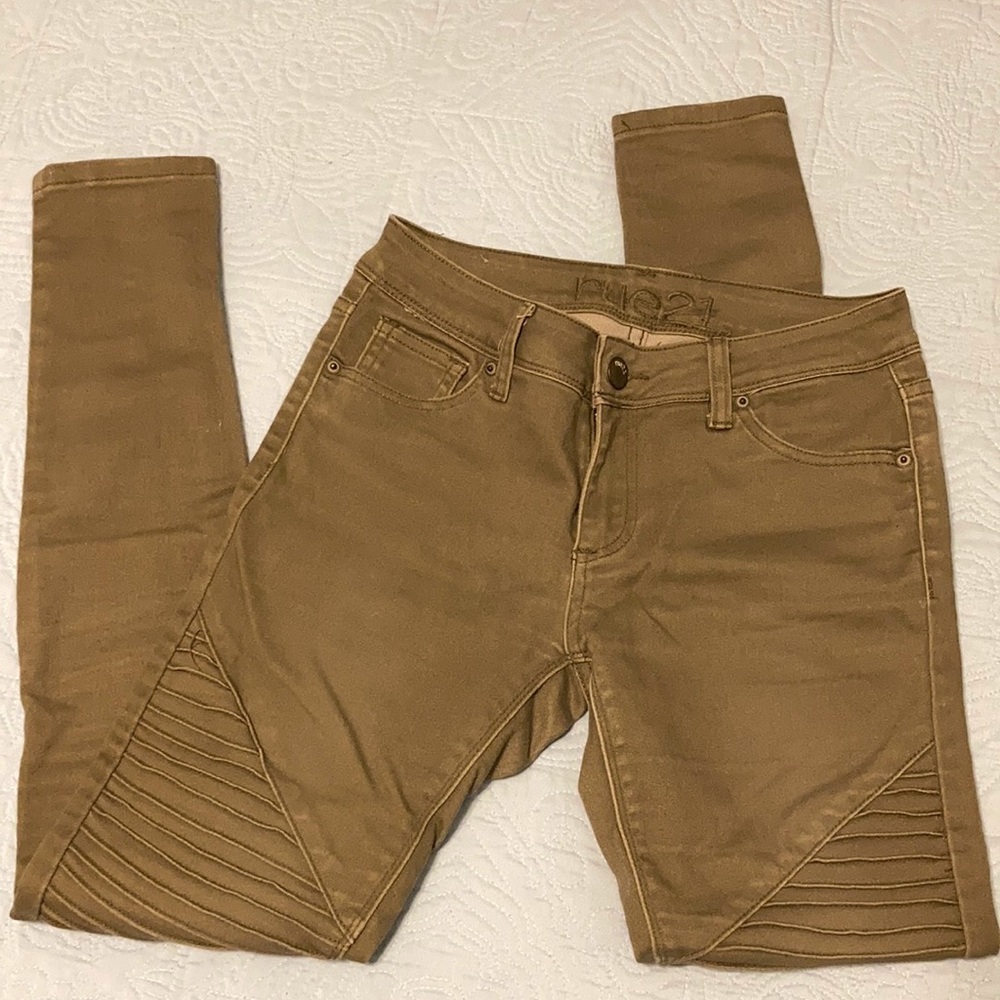 Rue21 Moto Jean Olive Green